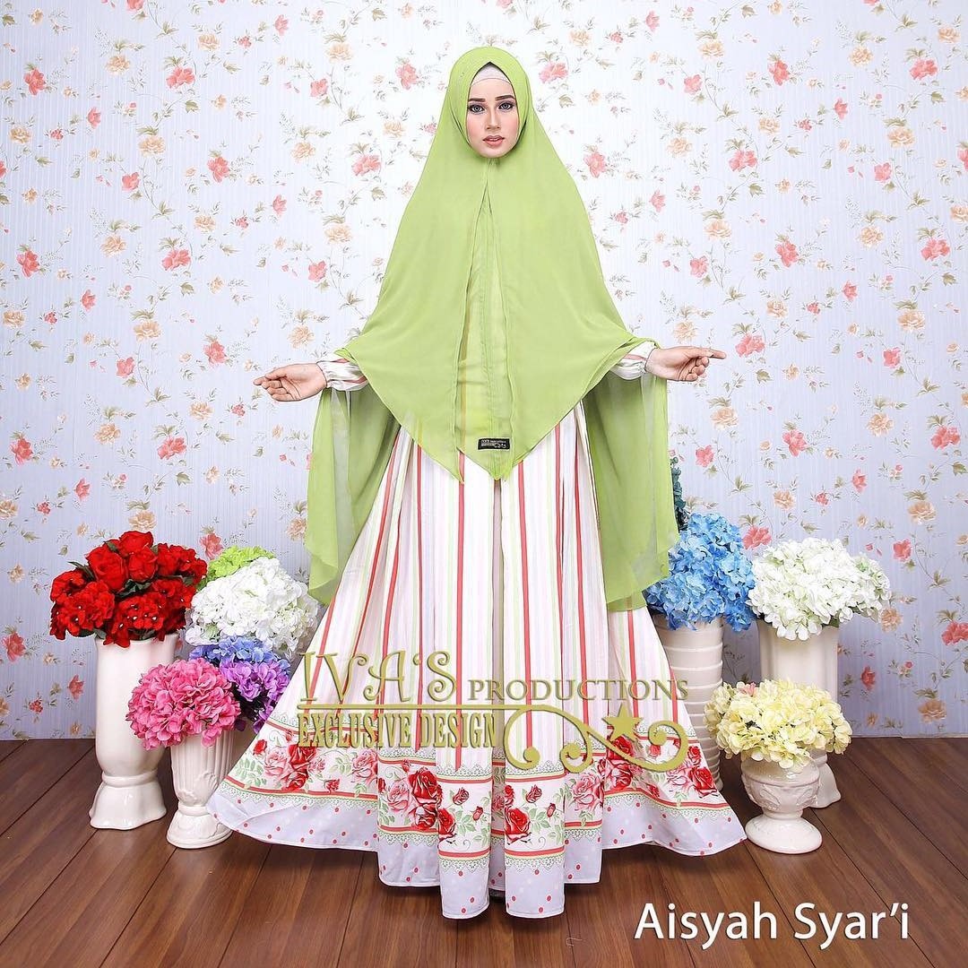 Aisyah Syari by Ivas Production Baju Gamis Lineta Premium 