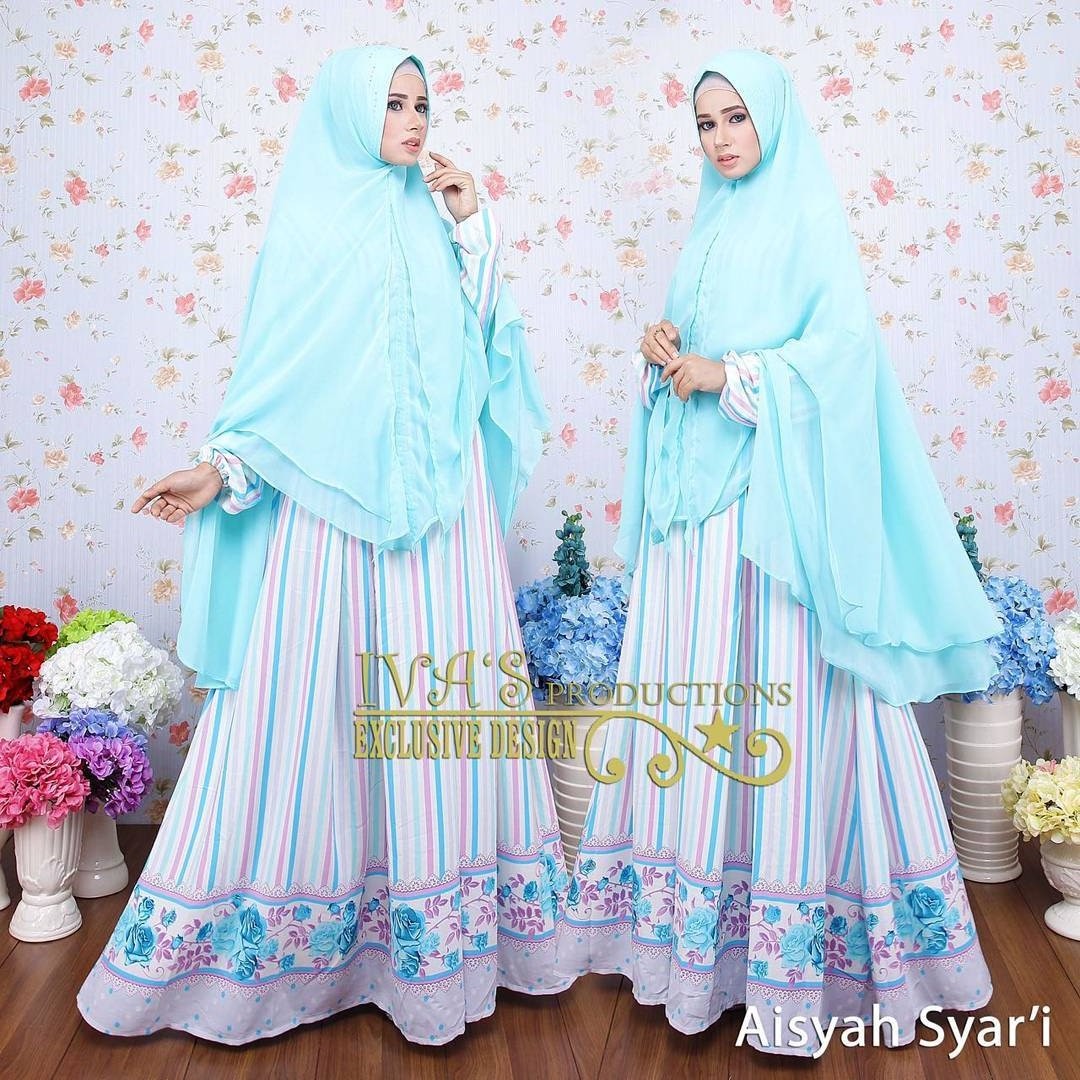 Aisyah Syari by Ivas Production Baju Gamis Lineta Premium 