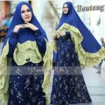 Bontang Syari by Karaeng Hilda Baju Gamis Syar’i Brucat Ceruti Furing Jersey