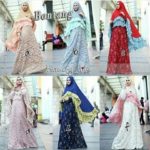 Bontang Syari by Karaeng Hilda Baju Gamis Syar’i Brucat Ceruti Furing Jersey