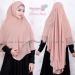 Khimar HAIFA by HAWWA AIWA2 Bahan Ceruti 2 Layer Aksen Swarovski