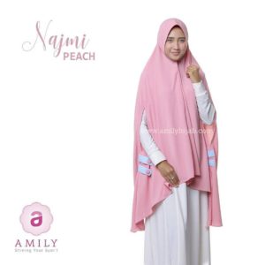 Khimar Najmi Ori by Amily Hijab Khimar Crepe Semi Cardigan