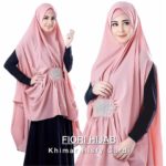 Khimar Risty Cardi Swarovski Ori by Fiori Hijab Khimar Diamond Goergette