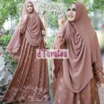 BIRJEN SYAR’I by DTURATEA Baju Gamis Syari Bahan Wafel Embos