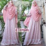 BIRJEN SYAR’I by DTURATEA Baju Gamis Syari Bahan Wafel Embos