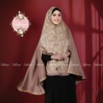 Khimar BASMA by QALISYA Kerudung Motif Bahan Hermes Premium