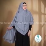 Khimar MAYSAROH by FISURA SCARF Kerudung Ceruti 3 Layer