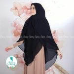 Khimar SYAMEELA by FISURA SCARF Kerudung Ceruty 2 Lapis