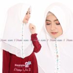 Khimar Aleeya Vol 2 by Hawwa Aiwa Khimar Mini Ceruty Aksen Swarovski