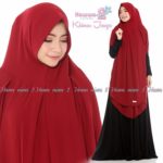 Khimar Jauza by Hawwa Aiwa Kerudung Ceruty Babydoll 2 Layer