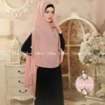 Khimar MARITZA by QALISYA Kerudung Mutiara Bahan Bubble Pop