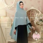 Khimar MARITZA by QALISYA Kerudung Mutiara Bahan Bubble Pop