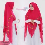 Khimar Basmah Vol 3 by HawwaAiwa Kerudung Bordir 2 Layer