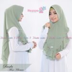 Khimar Rusda by Hawwa Aiwa Kerudung Mini Ceruti Hiasan Payet Mutiara