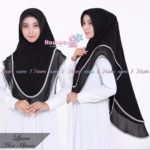 Khimar Luna by Hawwa Aiwa Kerudung 2 Layer Bahan Ceruty Babydoll