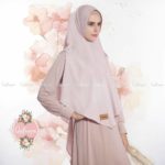 Khimar Safwana Denim by Qalisya Hijab Simple Bahan Tensil Denim