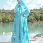 ALIYAH SYAR’I by RANEE BRUGGMAN Baju Gamis Syari Bahan Ceruty Mix Jersey