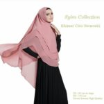 Khimar Cleo Swarosky by Syira Collection Kerudung Swarovski Bahan Ceruty Armani