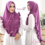 Khimar Luza by Hawwa Aiwa Kerudung Mutiara Bahan Crepe Barbie