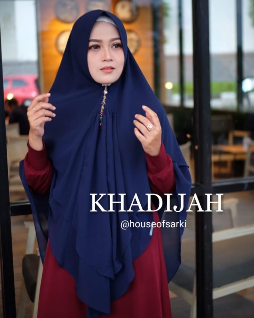 Khimar Khadijah by House of Sarki 05 Biru Dongker Navy