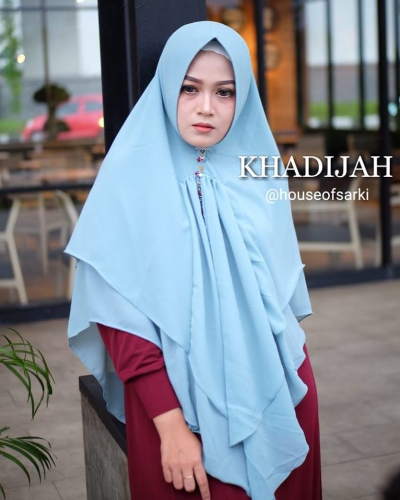 Khimar Khadijah by House of Sarki 06 Biru Muda