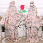 Mukena Munirah by Gallery Syarifah – Mukena Katun Rayon Import Adem, Nyaman Dipakai Free Masker